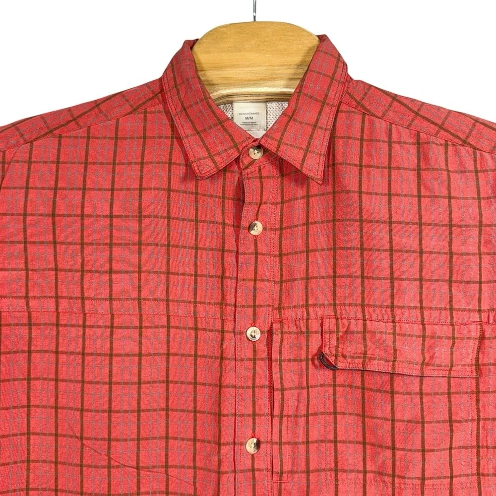 The North Face‎ Vented Plaid Shirt Mens Medium